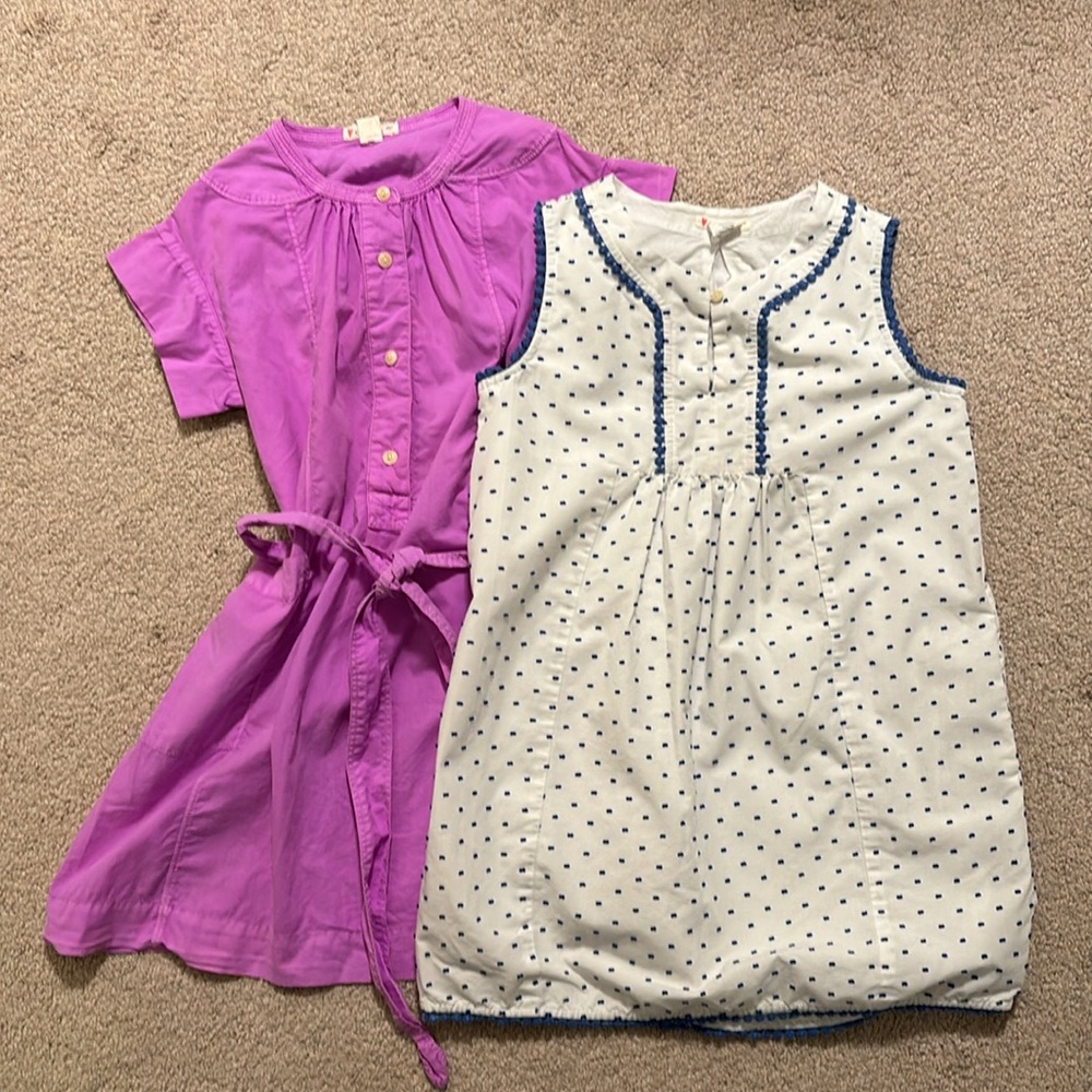 Lot of 2 Crewcuts Size 7 Summer Dresses
